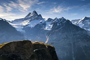 Wetterhorn & Schreckhorn Viewed From FIRST, Grindelwald, Bernese Oberland, Switzerland