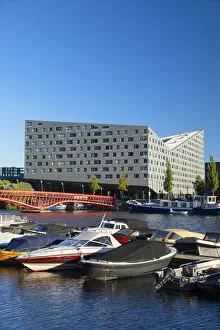 The Whale building and harbour, Zeeburg, Amsterdam, Noord Holland, Netherlands