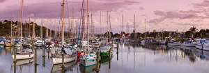 Moorings Prints: Whangarei Town Basin at Dusk, Whangarei, Northland, North Island, New Zealand