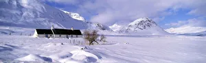 Isolate Prints: White Corries in Winter, Glen Coe, Highland Region, Scotland