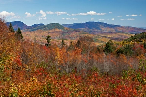 White Mountains Prints: White Mountains in the fall, New Hampshire, New England, USA
