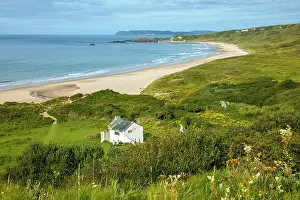 White House Prints: White Park Bay, Ballycaastle, Causeway coast, County Antrim, Northern Ireland, UK