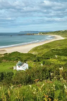White House Prints: White Park Bay, Ballycaastle, Causeway coast, County Antrim, Northern Ireland, UK