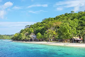 Calamianes Prints: White sand beach at Banana Island, Coron, Palawan, Philippines