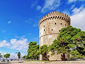 Thessaloniki Prints: White Tower, Thessaloniki, Central Macedonia, Greece
