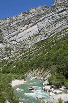 Images Dated 22nd April 2009: White Water Rafting, Gorges du Verdon, Provence-Alpes-Cote d Azur, France