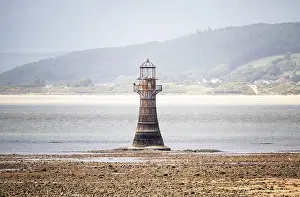 Grade Ii Prints: Whiteford Point Lighthouse at low tide