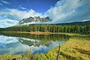 Whitney Lake and Yellowhead Mountain. Mount Robson Provincial Park, British Columbia, Canada