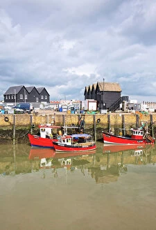 Images Dated 9th May 2023: Whitstable harbour, built in 1832, the first harbour in England to be served by a railway