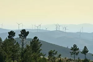 Images Dated 12th September 2014: Wind generators in the Gardunha mountain range. Beira Baixa, Portugal