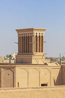 Windcatcher, windtower, badgir, Yazd, Yazd Province, Iran