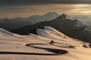 Dramatic Prints: The winding road below the Giau Pass