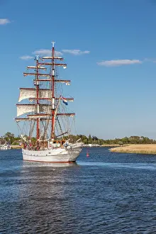 Bodden Prints: Windjammer on the Bodden near Zingst