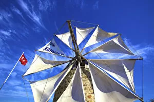 Aegean Coast Gallery: Windmill, Bodrum Peninsula, Turkey