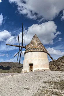 Images Dated 10th April 2019: Windmill, Cabo de Gata, Almeria, Andalusia, Spain
