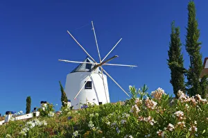 Algarve Prints: Windmill in Castro Marim, Algarve, Portugal