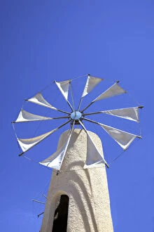 Windmill, Lasithi Plateau, Crete, Greek Islands, Greece, Europe