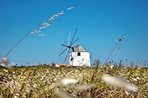 Costa Vicentina Prints: Windmill near Rogil, Costa Vicentina, Algarve, Portugal