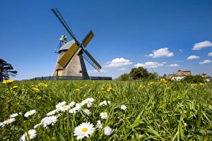 Images Dated 28th April 2014: Windmill, Nebel, Amrum Island, Northern Frisia, Schleswig-Holstein, Germany