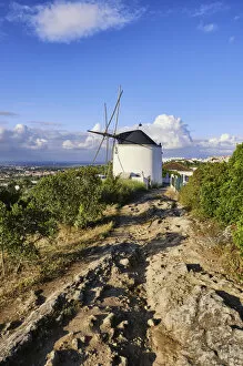 Images Dated 15th June 2020: Windmill at the Serra do Louro mountain range. Arrabida Nature Park, Palmela. Portugal