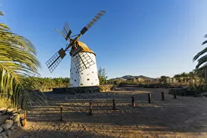 Images Dated 26th February 2020: Windmill at sunset near El Cotillo, Fuerteventura, Canary Islands