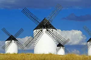 Images Dated 11th July 2013: Windmills, Campo de Criptana, Castilla la Mancha, Spain, Europe