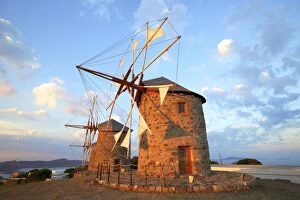Images Dated 6th June 2015: Windmills Of Chora, Patmos, Dodecanese, Greek Islands, Greece, Europe