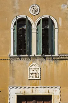 Window of building in Dorsoduro, Venice, Italy