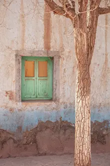 Atacama Prints: Detail of the window of a house in the town of Susques