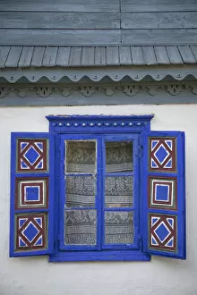 Images Dated 20th November 2013: Window on house from Tulcea County, National Village Museum, Bucharest, Romania