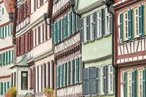Tubingen Prints: Window Patterns, Tubingen, Baden-Wurttemberg, Germany