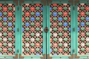 Seoul Prints: Window shutters at Bongeunsa temple, Gangnam, Seoul, South Korea