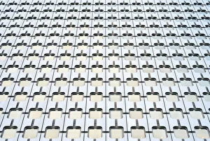 Abstraction Gallery: Windows of high-rise office building in La Defense business district, Paris