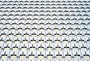 La Defense Prints: Windows of high-rise office building in La Defense business district, Paris