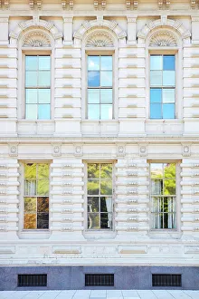 Recoleta Prints: Windows over the main facade of Palacio Sarmiento
