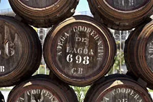Lagoa Prints: Wine barrels, Adega Cooperativa, Lagoa, Algarve, Portugal