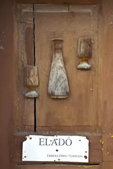 Images Dated 22nd April 2009: Wine Cellar Door Detail, Villany Kovesd, Villany Wine Region, Southern Transdanubia