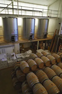 Western Australia Collection: Wine cellar in Salitage winery, Pemberton, Western Australia, Australia