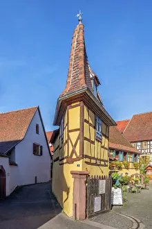 Grand Est Prints: Winery in the old town of Eguisheim