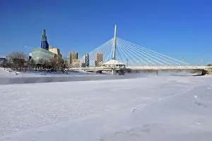 Red River Prints: Winnipeg skyline with the Canadian Museum for Human Rights (CMHR)