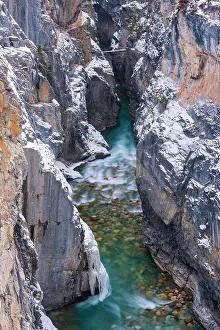 Greenish Blue Prints: Winter at Cline River Canyon, Kootenay Plains, Alberta, Canada