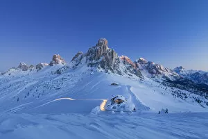 Agordino Gallery: Winter landscape in Dolomites, Giau pass, Belluno, Veneto, Italy