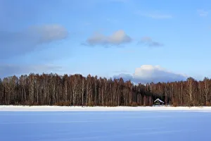 Vologda Region Prints: Winter landscape, Suda, Vologda region, Russia