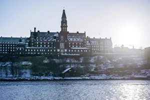 Stockholm Prints: Winter in Stockholm, Sweden, Scandinavia, Europe. Cityscape