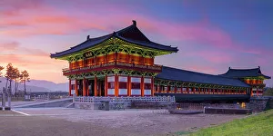 Columns Prints: Woljeonggyo Bridge at sunset, Gyeongju, South Korea