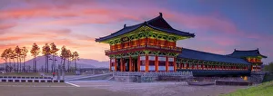 Pillars Prints: Woljeonggyo Bridge at sunset, Gyeongju, South Korea