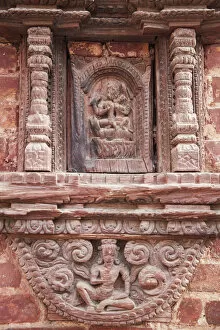 Images Dated 16th May 2013: Detail of wooden carvings, Durbar Square (UNESCO World Heritage Site), Kathmandu, Nepal
