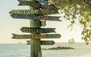 Kew West Prints: Wooden signage in Fort Zachary Taylor Beach