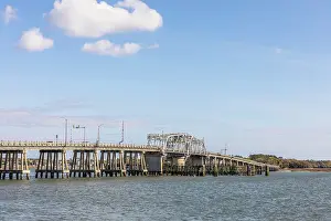 Beaufort Prints: Woods Memorial Bridge, Beaufort, South Carolina, USA, North America