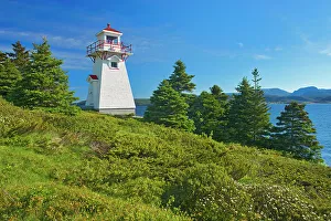 Newfoundland Prints: Woody Point Lighthouse, Gros Morne National Park, Newfoundland & Labrador, Canada